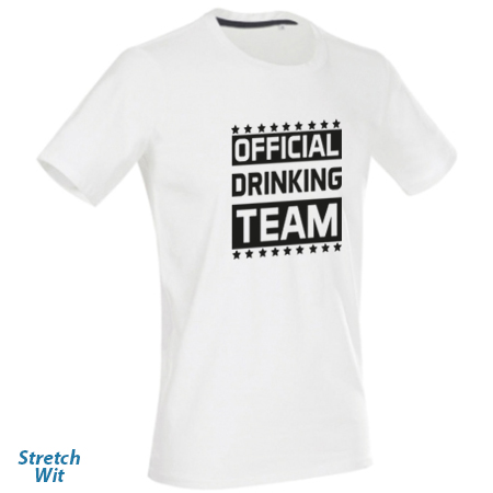 Official drinking team stretch wit