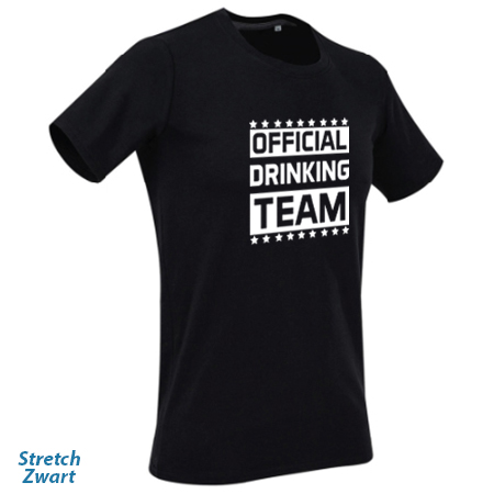 Official drinking team stretch zwart