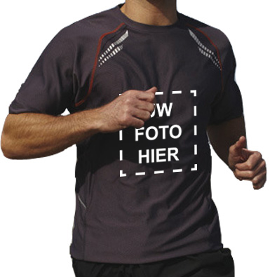 Heren t-shirt thermo top (incl. bedrukking eigen foto)