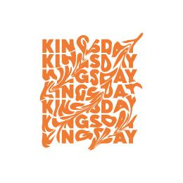 Kingsday text shirt - Wit